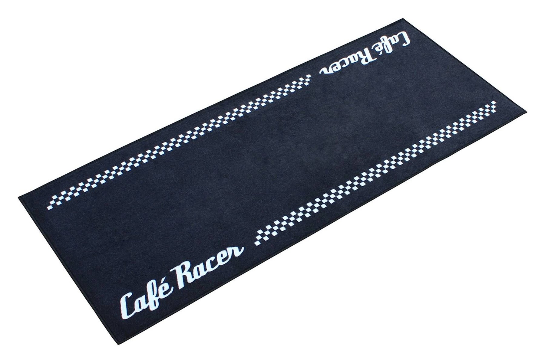 Cafe Racer Cheqeured Logo Garage Mat Pit Mat - 190cm x 80cm