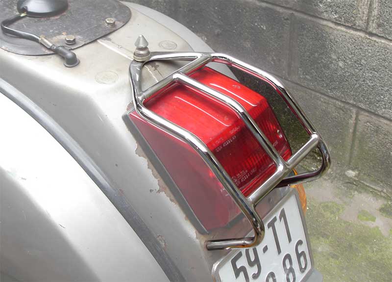 Vespa PX PE T5 Rear Mini Flat Rack/Carrier - Polished Stainless