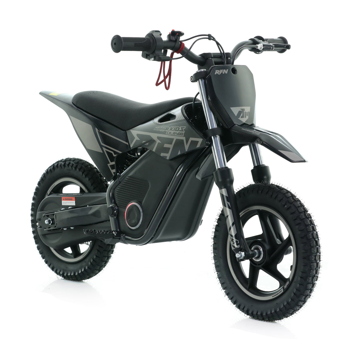 RFN Warrior SX-E400 Kids Electric MX Motocross Bike 12" Wheel - Black