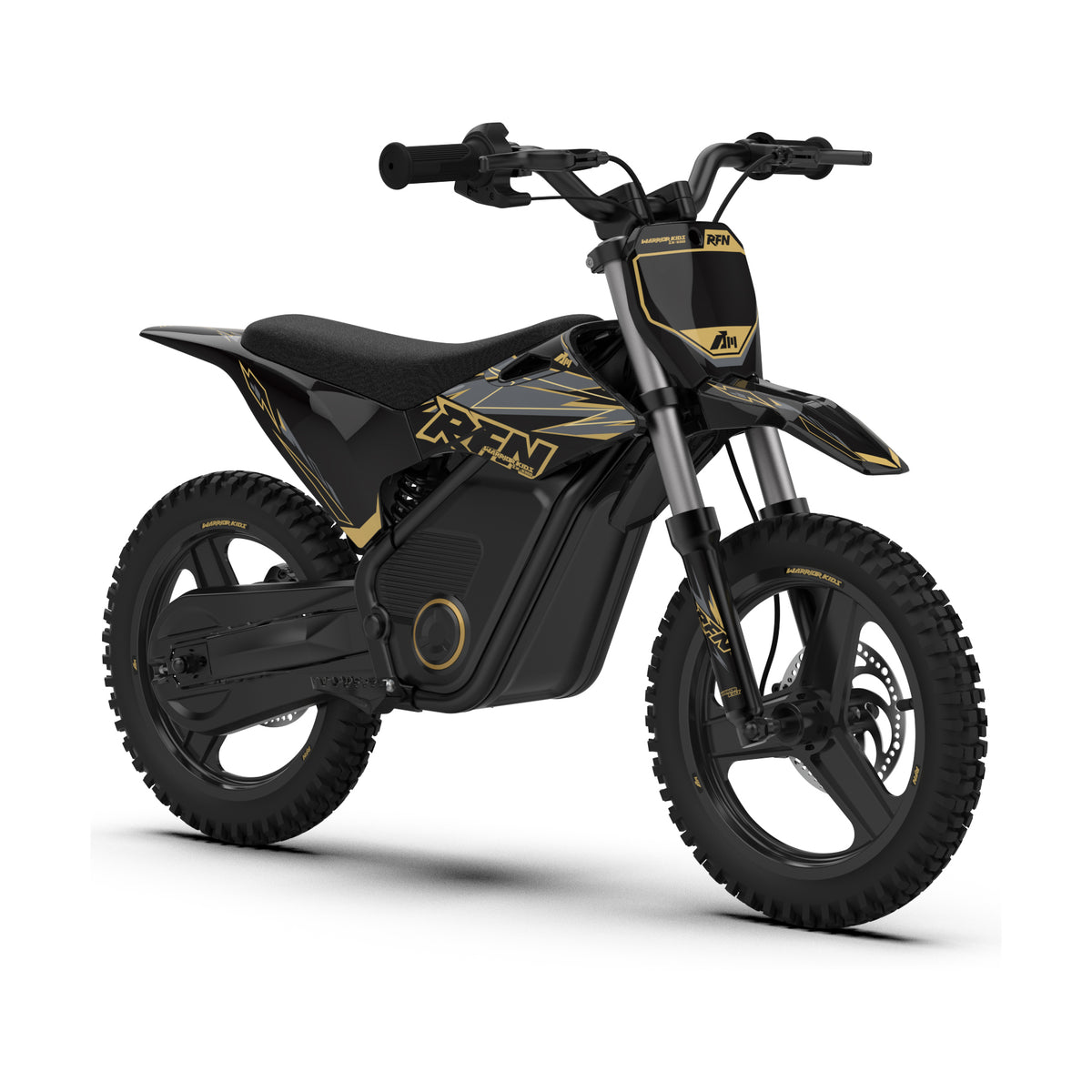 RFN Warrior SX-E500 Kids Electric MX Motocross Bike 14" Wheel - Black/Gold