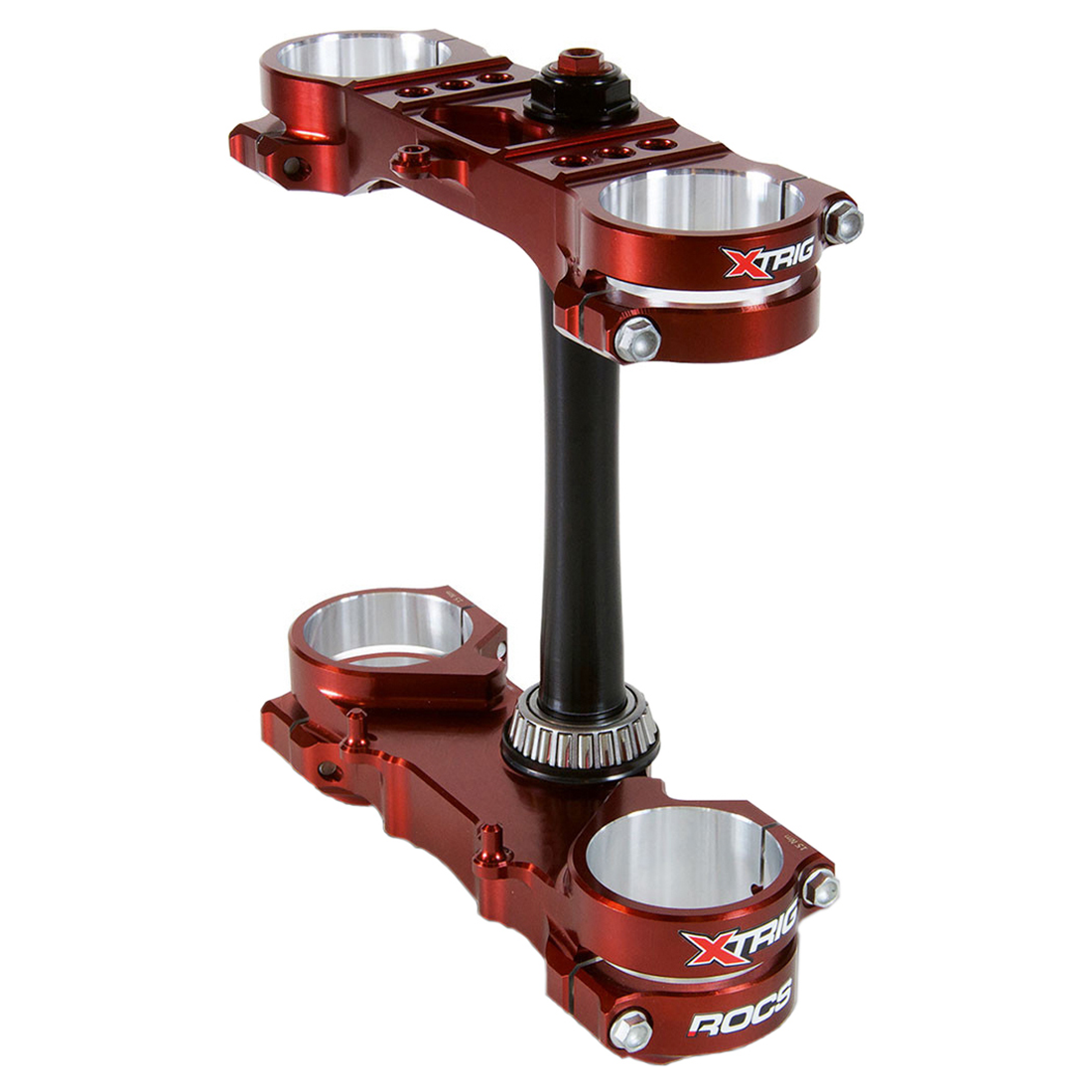 Honda CRF250 2014–2021 CRF450 2013–2020 XTRIG ROCS Pro Triple Clamp OS 20–22mm - Brown