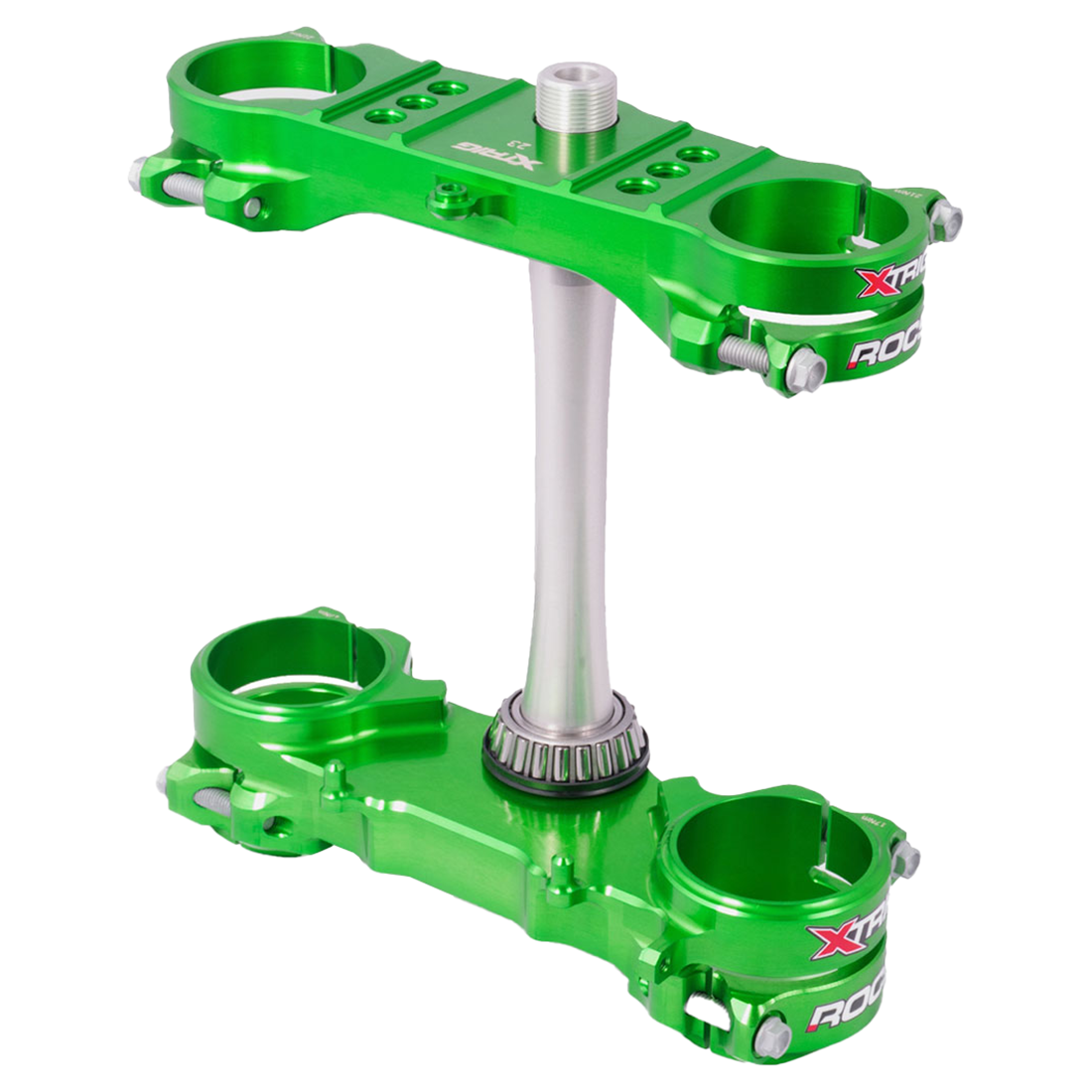 Kawasaki KXF250 2013–2020 KXF450 2013–2018 XTRIG ROCS Tech Triple Clamp OS 23mm - Green