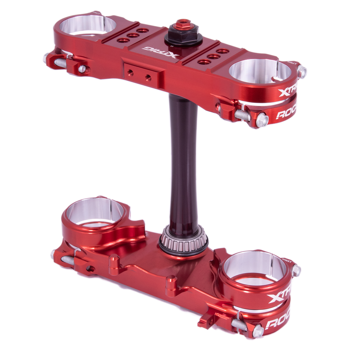 Honda CRF250 2022–2025 CRF450 2021–2025 XTRIG ROCS Pro Triple Clamp OS 20–22mm - Brown