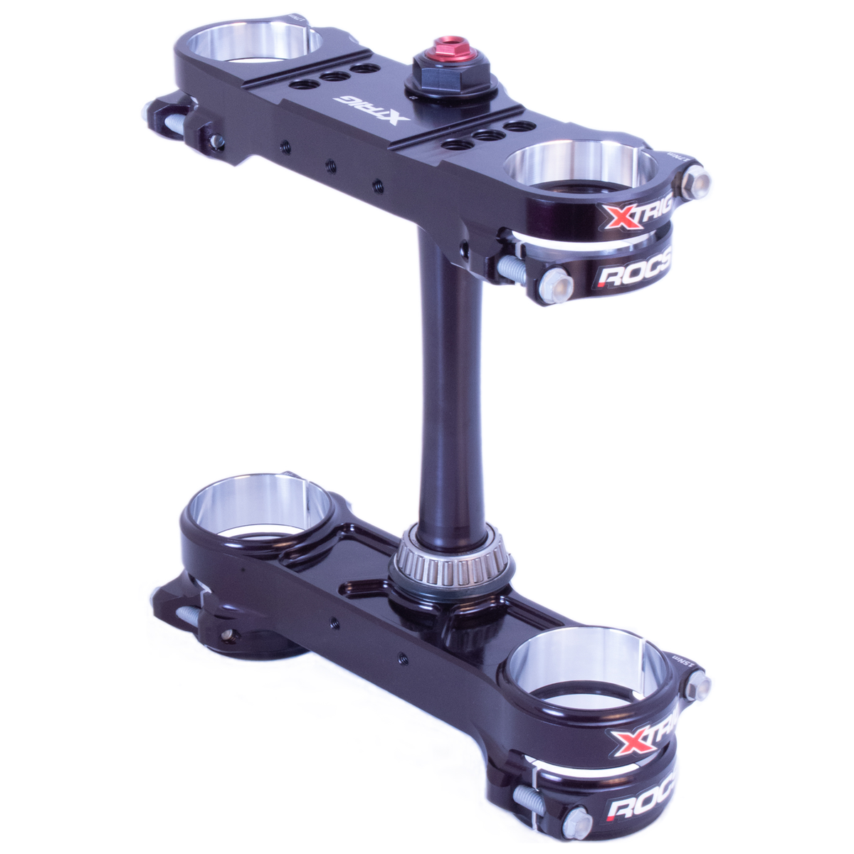 KTM SX SXF EXC EXCF 2024–2025 XTRIG ROCS Pro Triple Clamp OS 20–22mm - Black