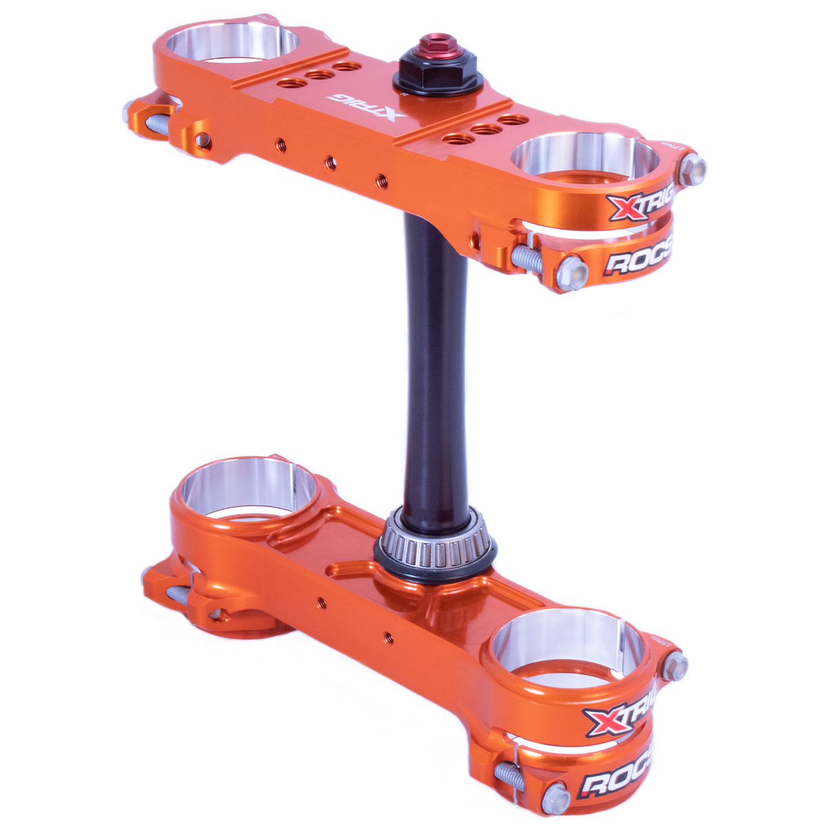 KTM SX SXF EXC EXCF 2024–2025 XTRIG ROCS Pro Triple Clamp OS 20–22mm - Orange