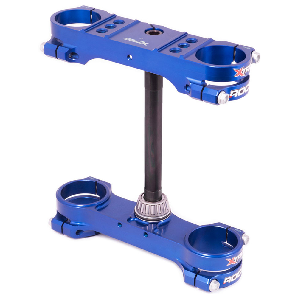 KTM SX50 2017–2020 Husqvarna TC50 2017–2020 XTRIG ROCS Tech Triple Clamp OS 22mm - Blue