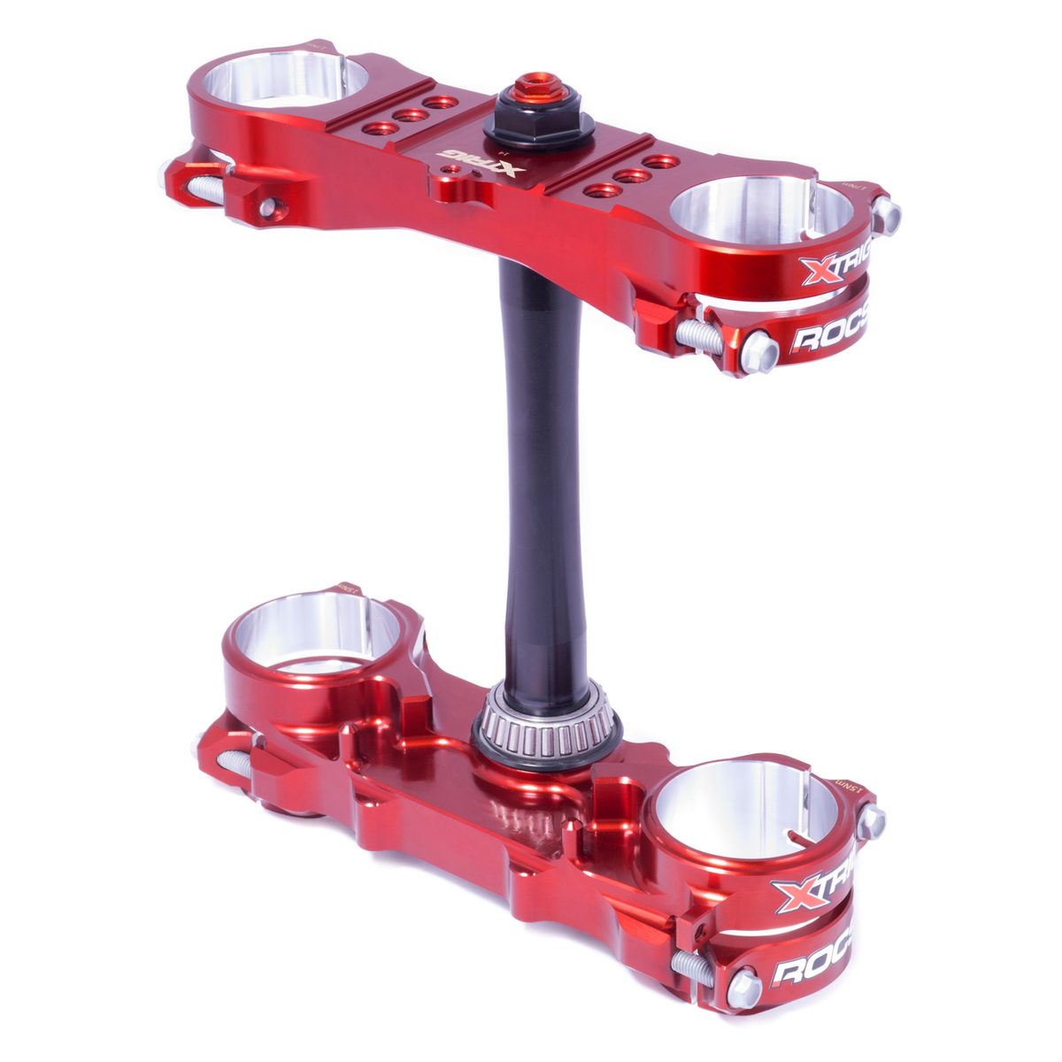 Yamaha YZF250 2012–2023 YZF450 2010–2022 XTRIG ROCS Pro Triple Clamp OS 12–14mm - Brown