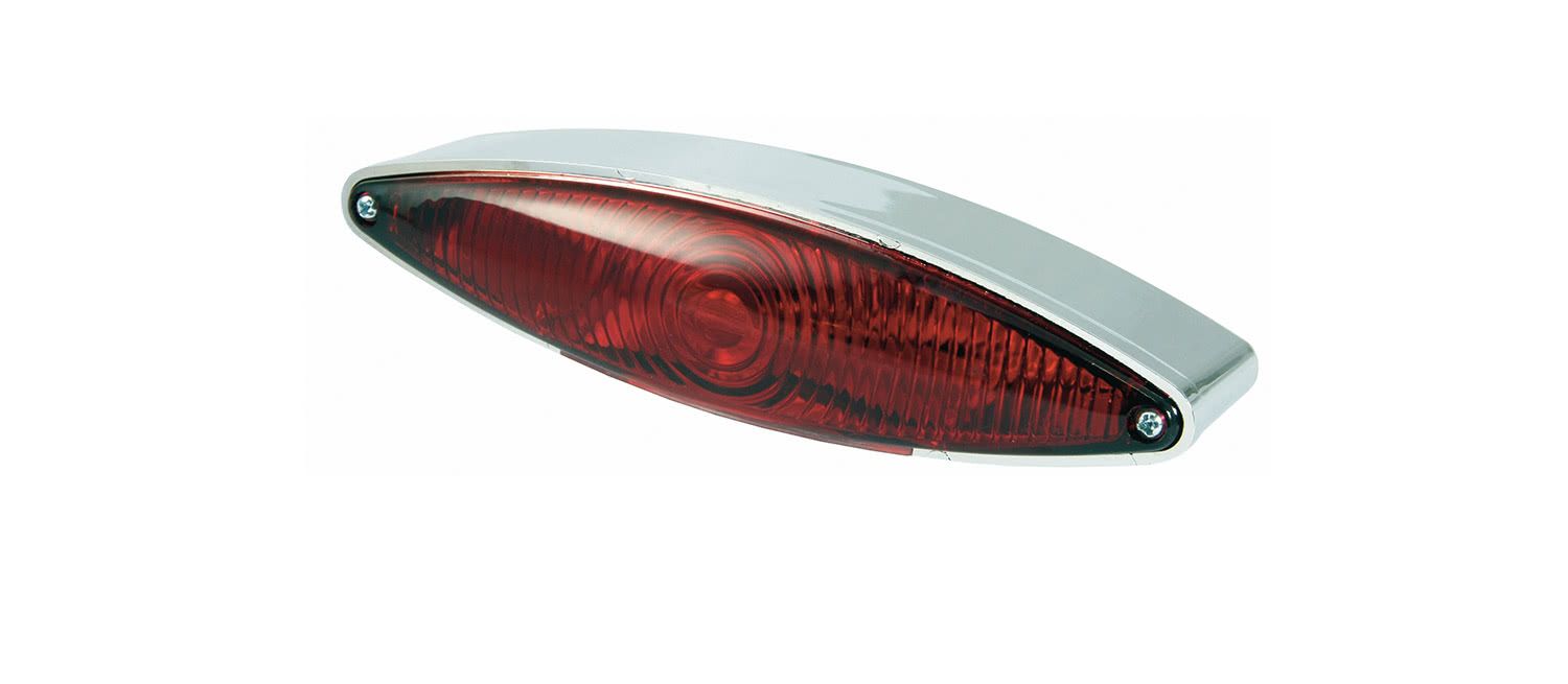 Motorbike Scooter Universal Rear/Brake Light Single Elliptical Wide