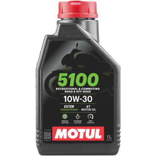Motul 5100 4T 10W-30 Ester Semi Synthetic Motorcycle Engine Oil 1L - Beedspeed