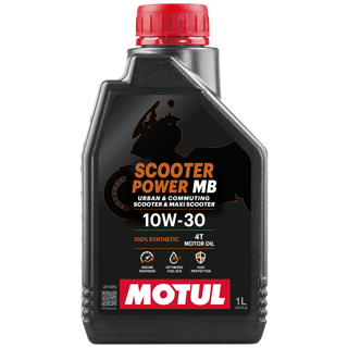 Motul Scooter Power 4T 10W-30 MB Fully Synthetic Motorcycle Engine Oil 1L