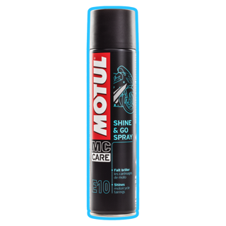 Motul E10 Shine & Go Aerosol Motorcycle Bike Plastic & Surface Polish 400ml