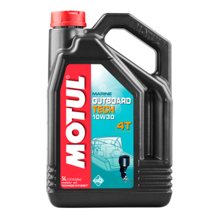 Motul Outboard Tech 10W-30 4T Marine 4-Stroke Engine Oil High HTHS 5L