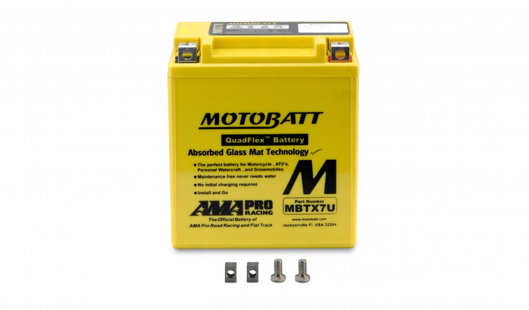 Motobatt AGM 12V 8AH Battery MBTX7U Replaces YTX7LBS