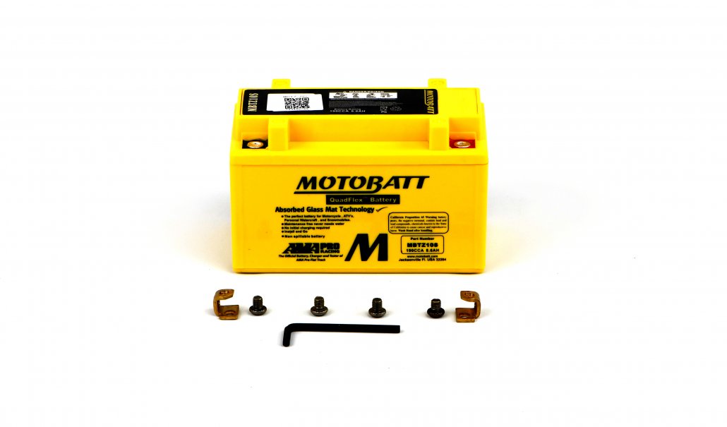 Motobatt AGM 12V 8AH Battery MBTZ10S Replaces YTX7ABS, YTZ10S