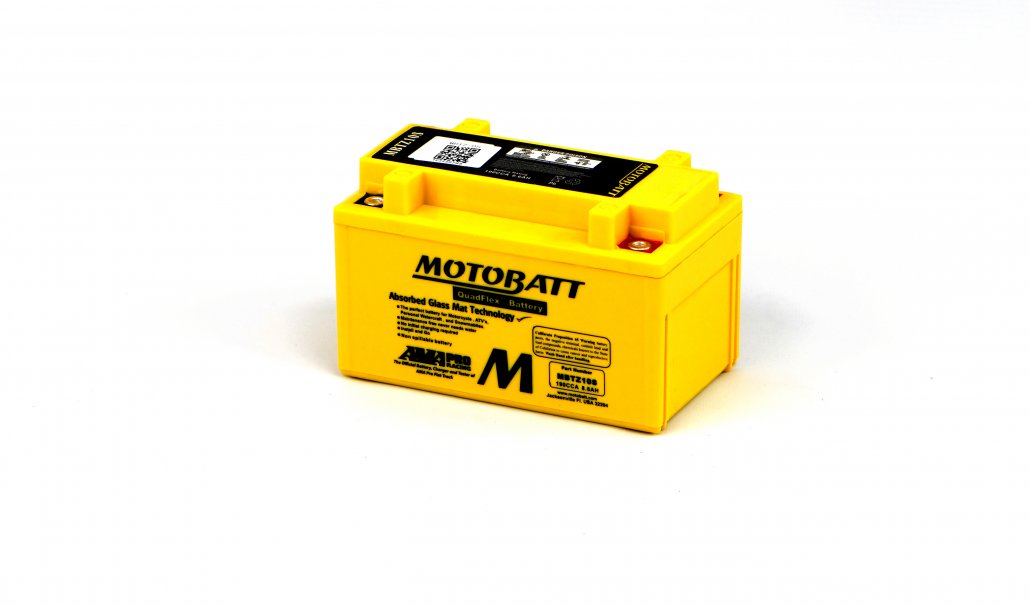 Motobatt AGM 12V 8AH Battery MBTZ10S Replaces YTX7ABS, YTZ10S