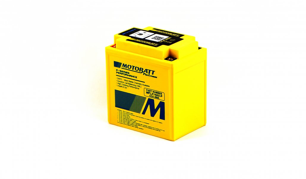 Motobatt Lithium 12V 14AH Battery MPLX14AU-P Replaces CB14L-A2, 12N14-3A