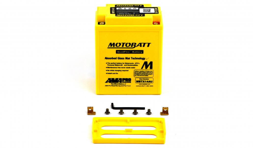 Motobatt AGM 12V 16AH Battery MBTX14AU Replaces YTX14AH, YTX14AHBS, YTX14AHLBS