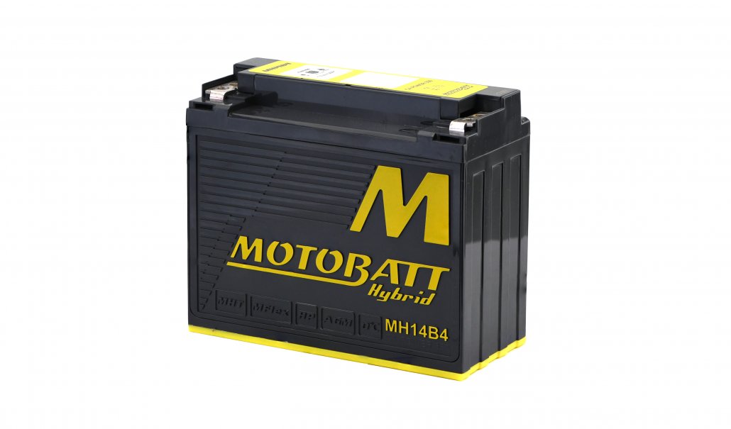 Motobatt Hybrid 12V 12AH Battery MH14B4 Replaces YT12BBS, YT12B4, YT14BBS