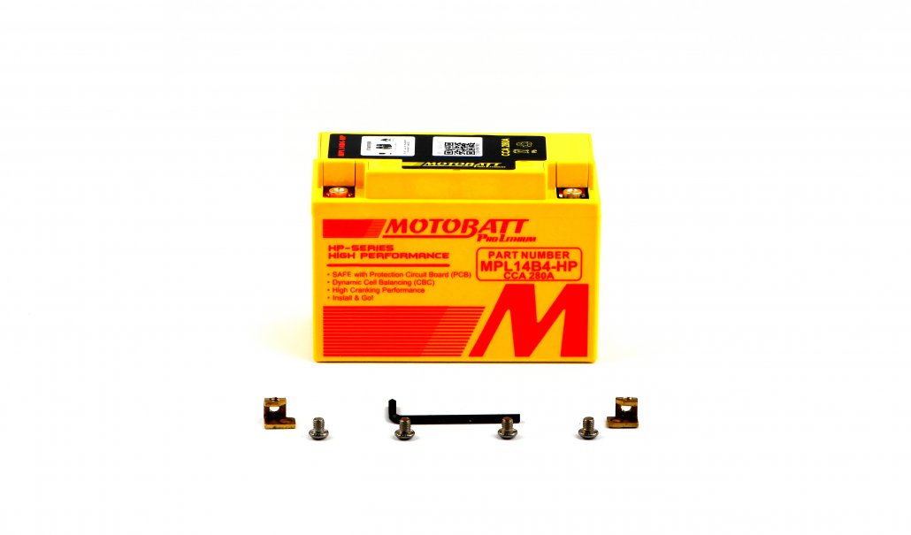 Motobatt Pro Lithium 12V 12AH Battery ML14B4-HP Replaces CT14B-4, CT14B-BS