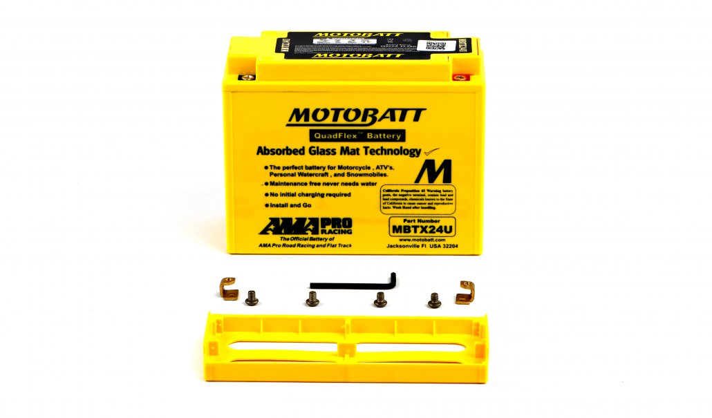Motobatt AGM 12V 25AH Battery MBTX24U Replaces 12N183, 12N183A, Y50N18AA