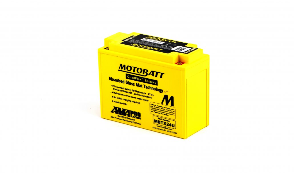 Motobatt AGM 12V 25AH Battery MBTX24U Replaces 12N183, 12N183A, Y50N18AA