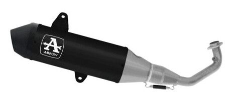 Vespa GTS/GTS SUPER/GTV 310cc HPE (Euro 5+) (2024-) ARROW Urban Racing Exhaust With Cat - Carbon