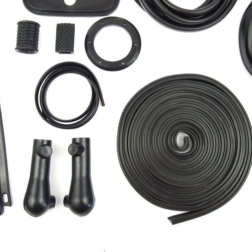 Vespa VLB Super Sprint Rally Rubber Set Kit Pack - Black