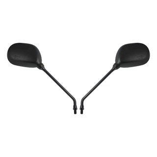 Black Universal Pair of Mirrors with 10mm Fitting R/H Th