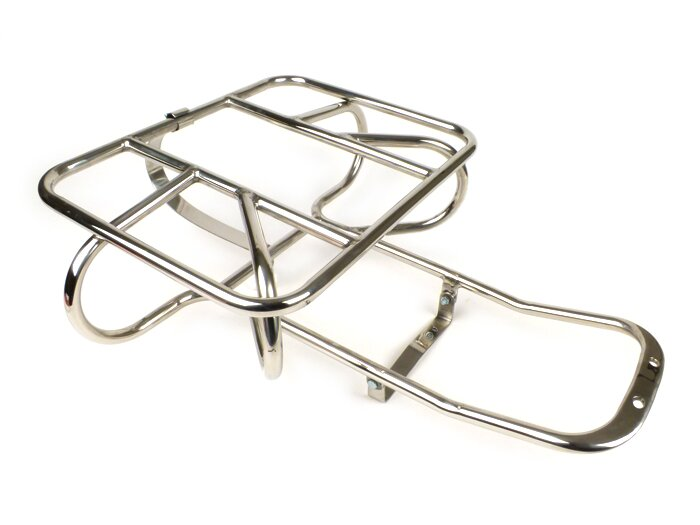 Lambretta Series 3 Li GP SX TV Horizontal Spare Wheel Carrier - Polished Stainless Steel