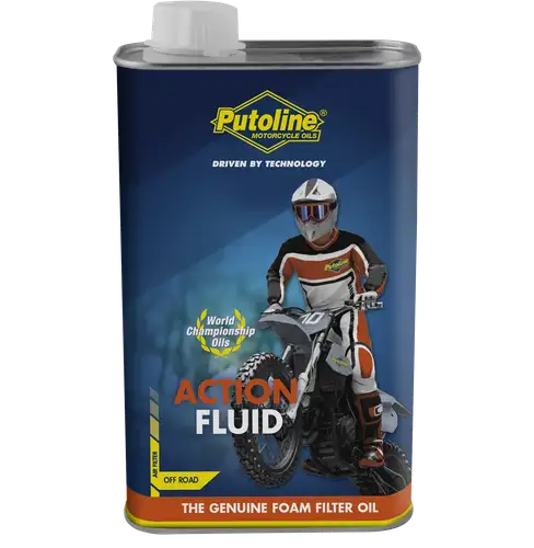 Putoline Action Fluid 1L & Cleaner Fluid For Foam Air Filters Enduro MX 2L Combo Pack