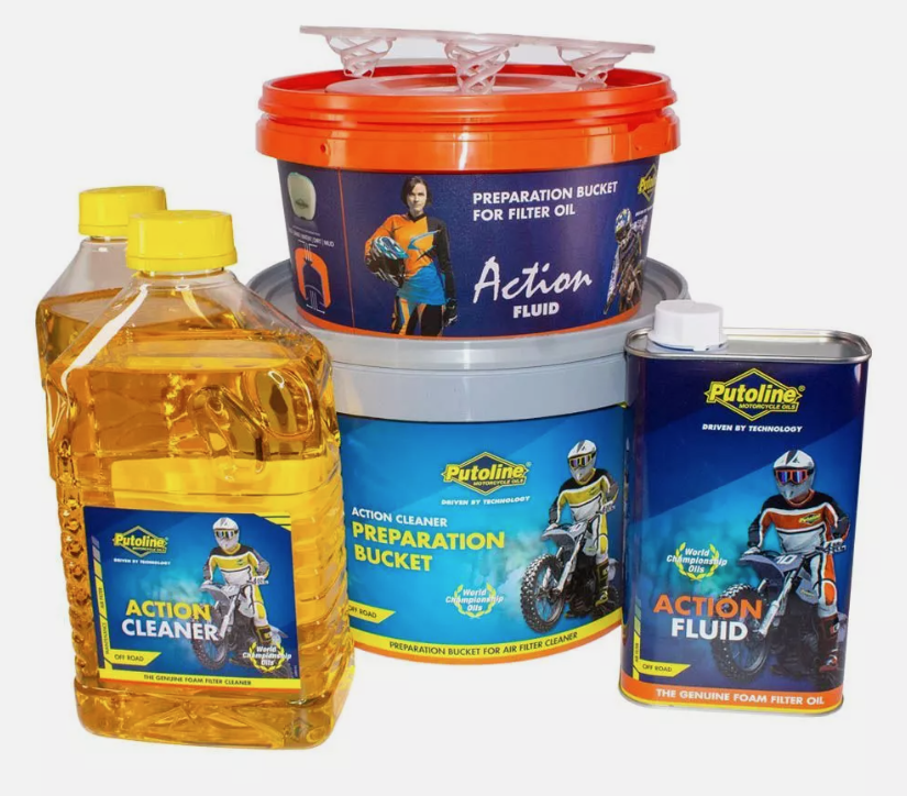 Putoline Action Kit Complete MX Offroad Motorbike Foam Air Filter Service Kit