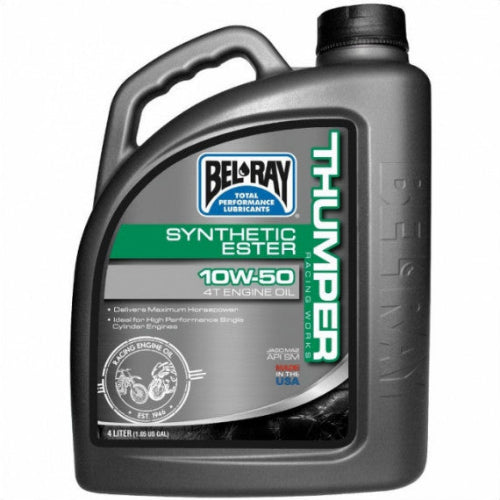 Bel-Ray Thumper Racing Works Synthetic Ester 4T Engine Oil 10W-50 4L