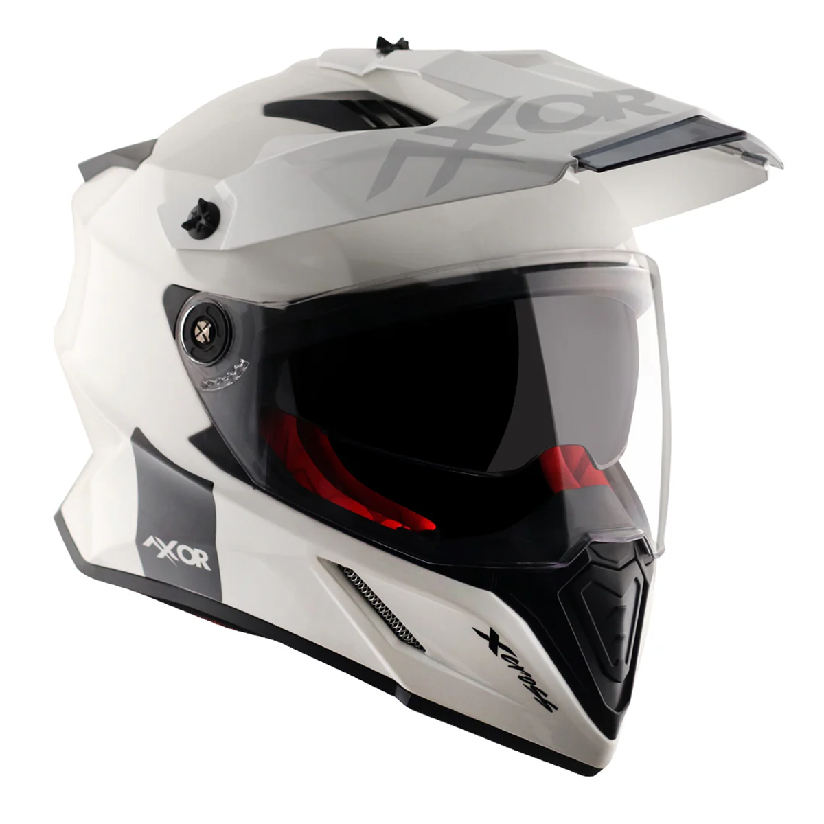Axor X-Cross Adventure Helmet - Gloss White