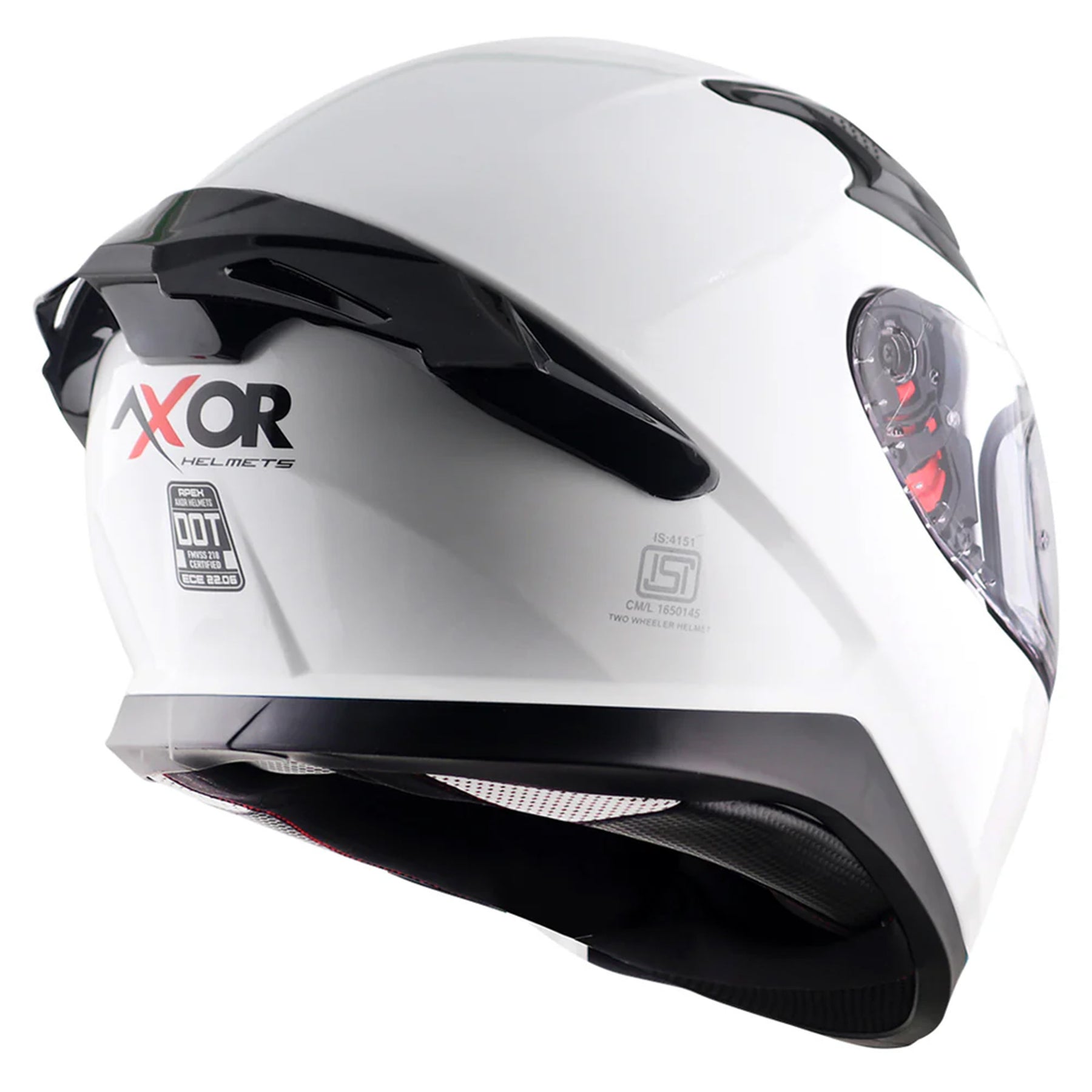 Axor Apex Full Face Helmet - Gloss White