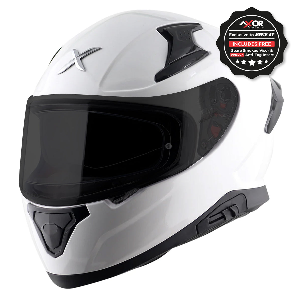 Axor Apex Full Face Helmet - Gloss White