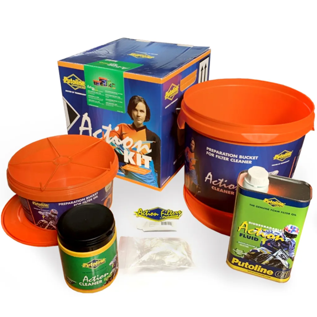 Putoline Action Bio Kit Complete MX Offroad Motorbike Foam Air Filter Service Kit