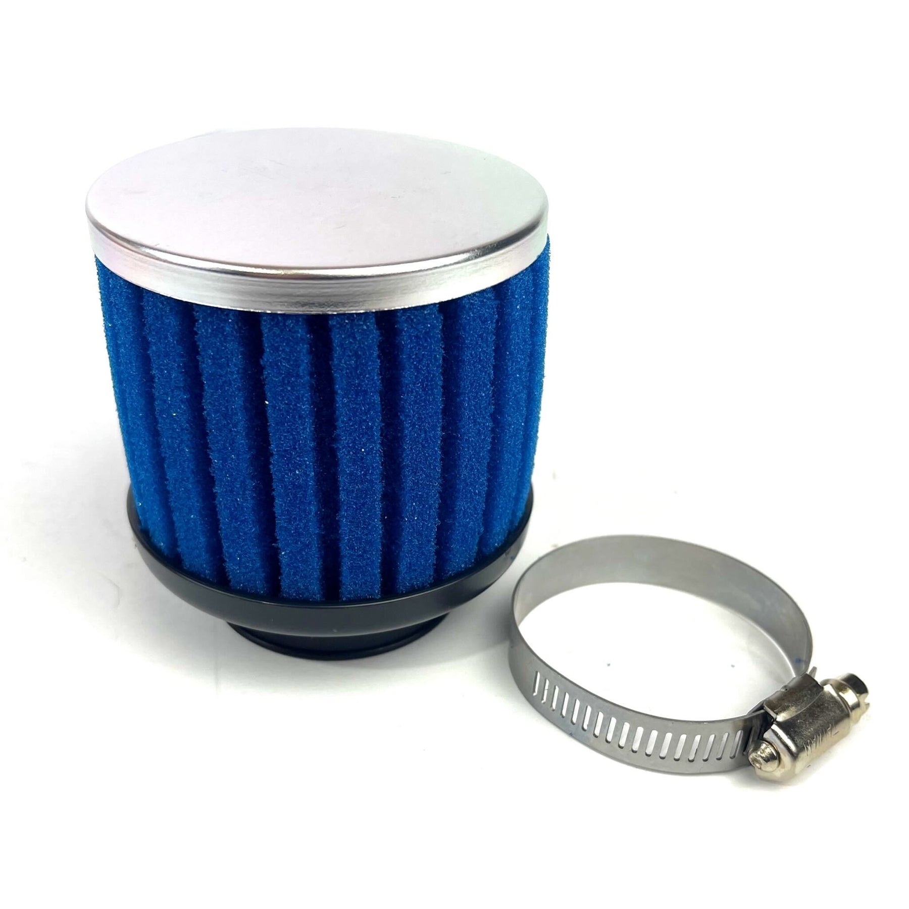 Air Filter Ribbed Sponge Blue 42mm Straight