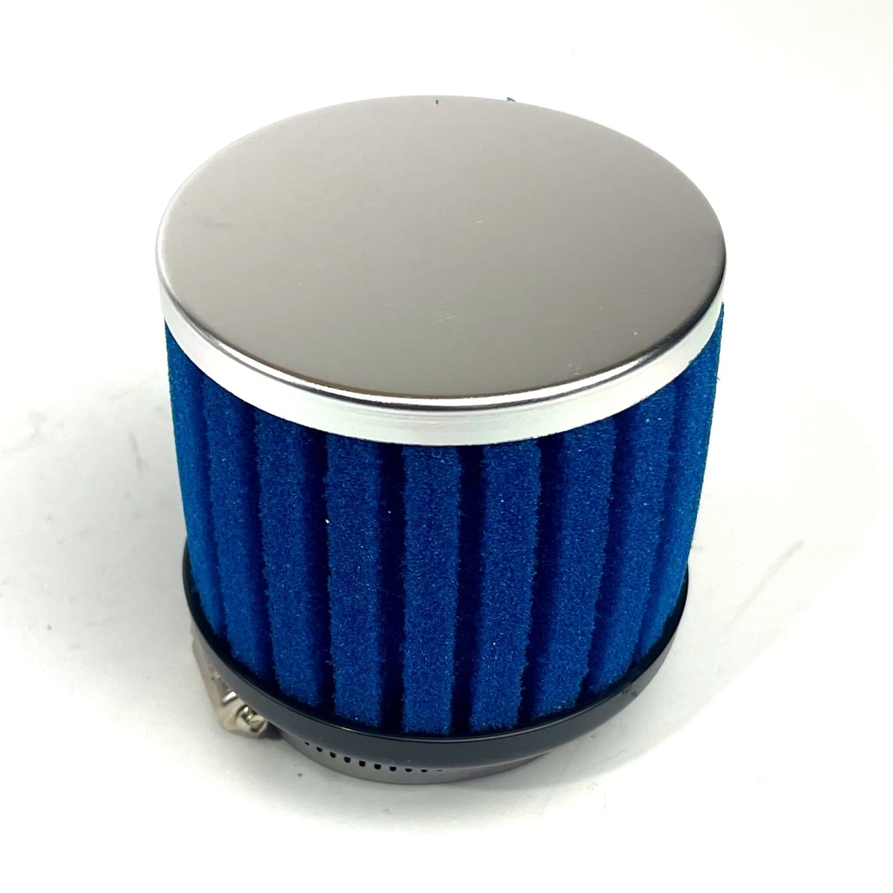 Air Filter Ribbed Sponge Blue 42mm Straight