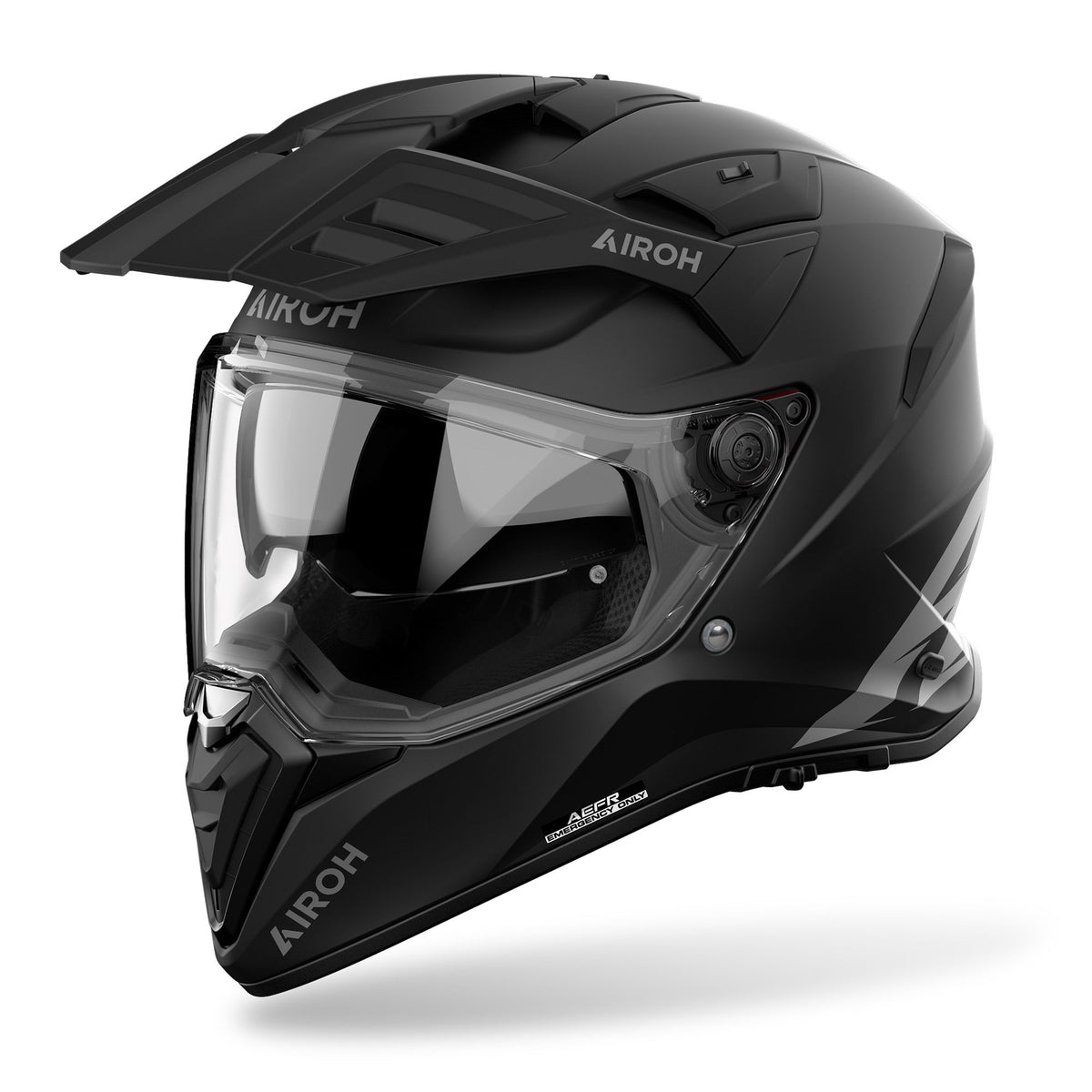 Airoh Bandit 2 in 1 Adventure Motorcycle Motorbike Helmet - Black Matt ECE 2206