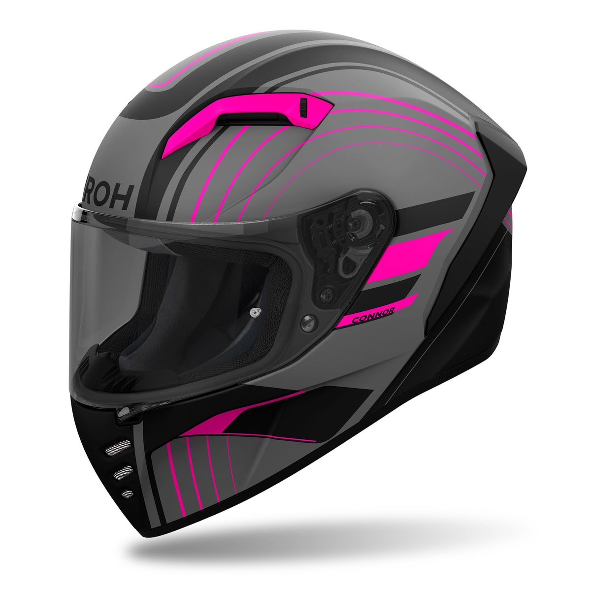 Airoh Connor Full Face Motorcycle Motorbike Helmet - Achieve Pink Matt ECE 2206