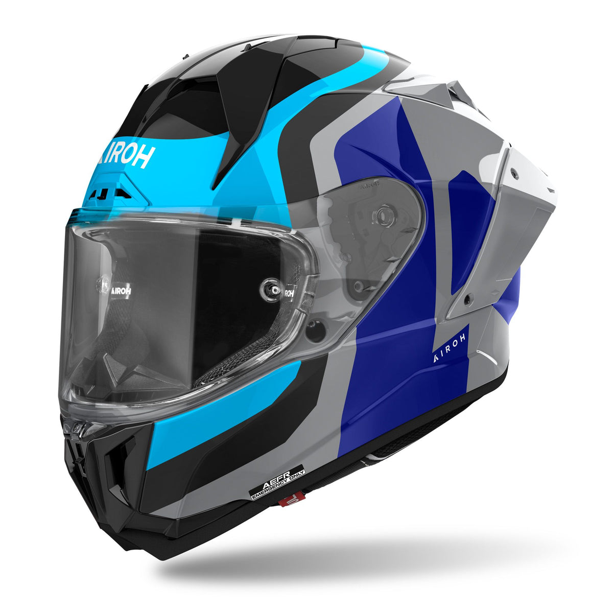 Airoh GP800 Full Face Motorcycle Motorbike Helmet - Competition Blue Gloss ECE 2206