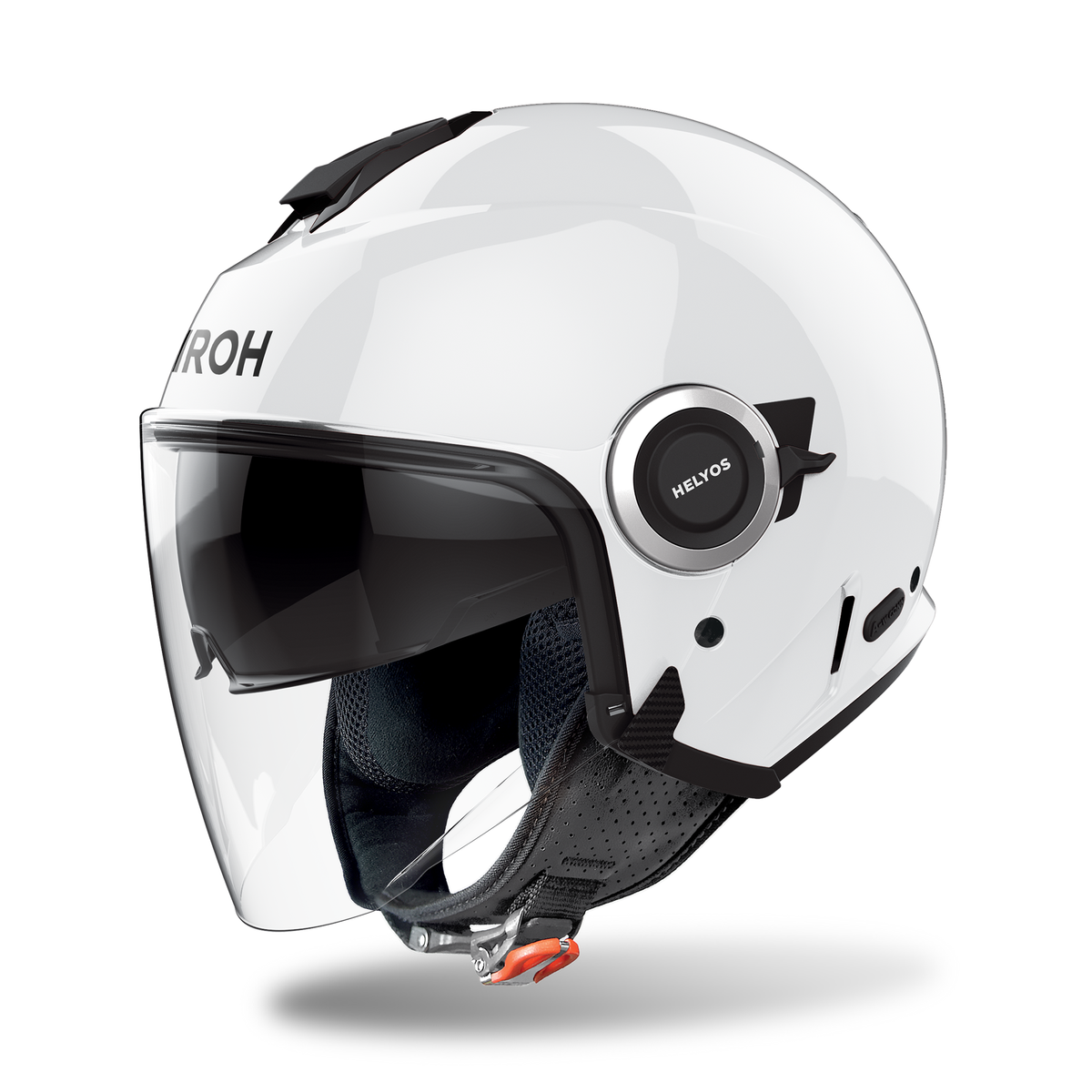 Airoh Helyos Open Face Scooter Motorcycle Helmet - White Gloss ECE 2206