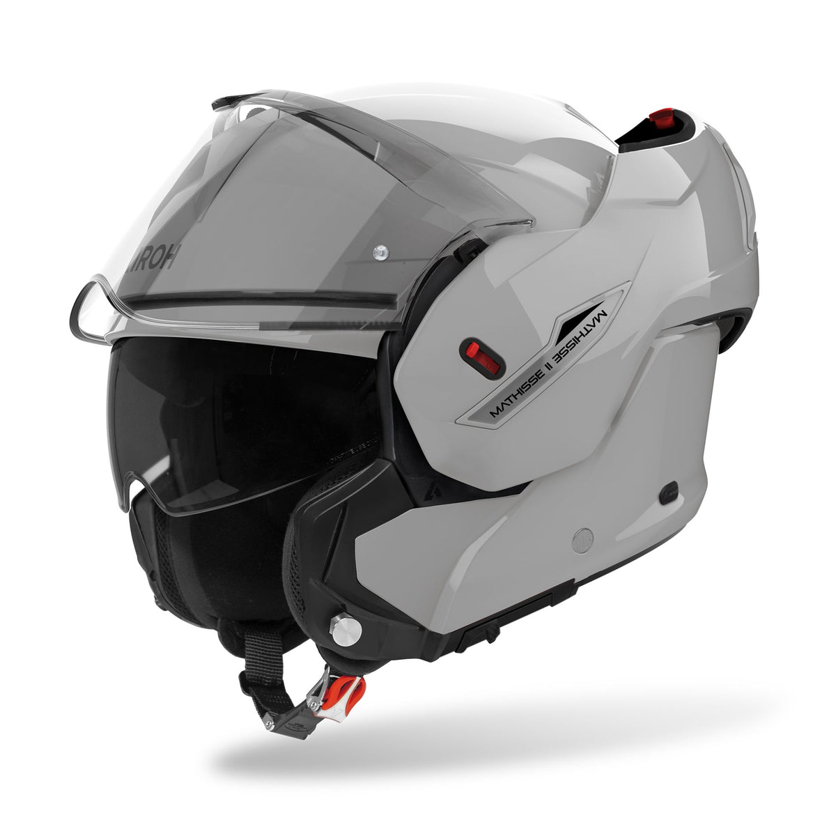 Airoh Mathisse 2 Modular Flip Up Motorcycle Motorbike Helmet - Cement Grey Gloss ECE 2206
