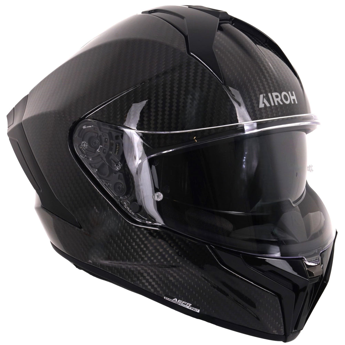 Airoh Matryx Full Face Motorcycle Motorbike Helmet - Carbon Gloss ECE 2206