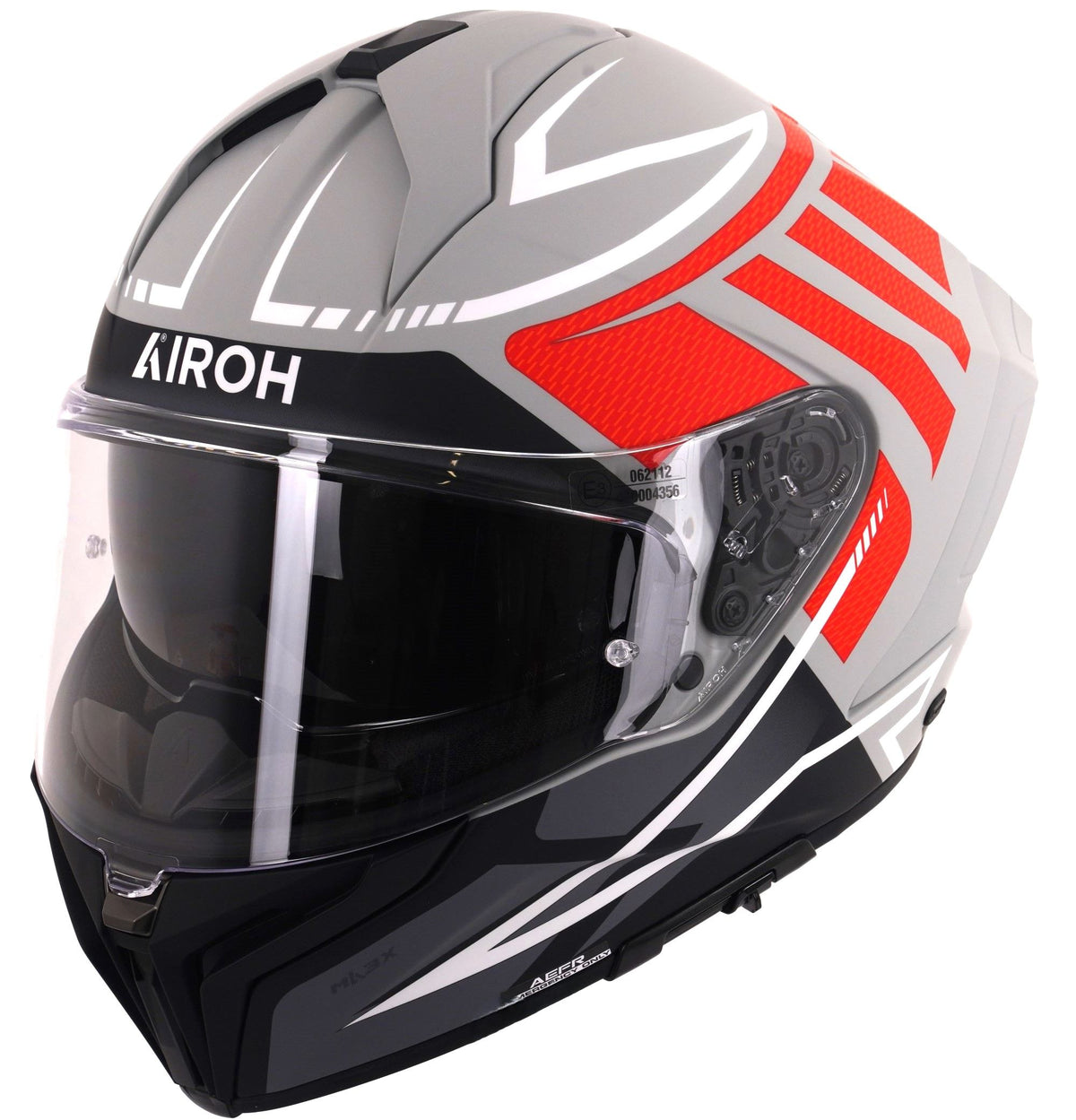 Airoh Matryx Full Face Motorcycle Motorbike Helmet - Rider Red Matt ECE 2206