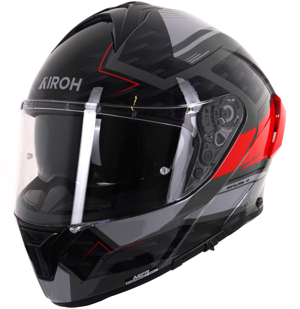 Airoh Spark 2 Zenith Full Face Motorcycle Motorbike Helmet - Red Gloss ECE 2206