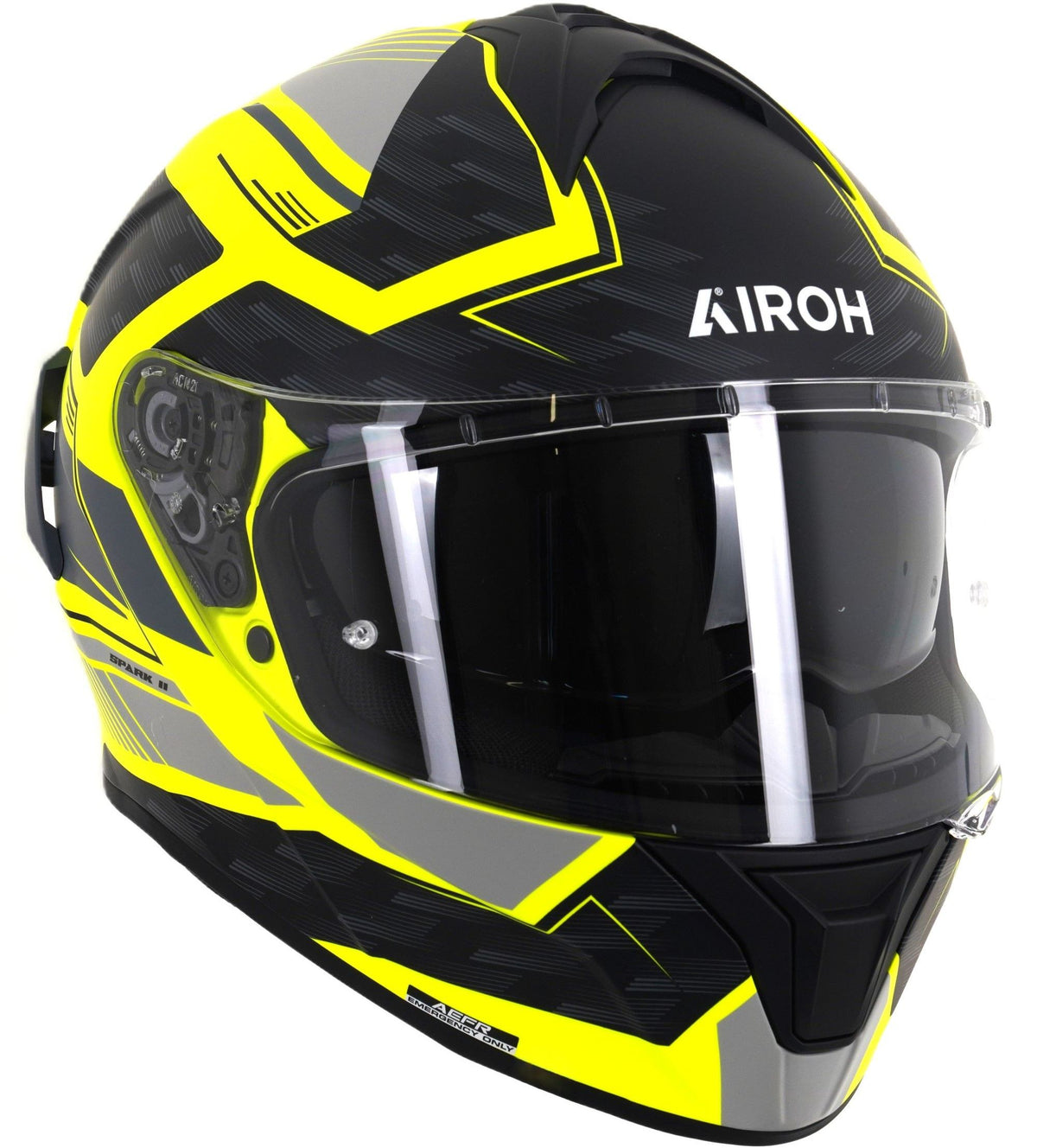 Airoh Spark 2 Zenith Full Face Motorcycle Motorbike Helmet - Yellow Matt ECE 2206