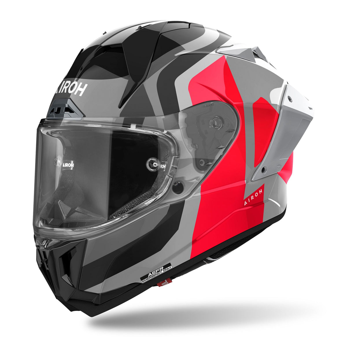 Airoh GP800 Full Face Motorcycle Motorbike Helmet - Competition Red Gloss ECE 2206