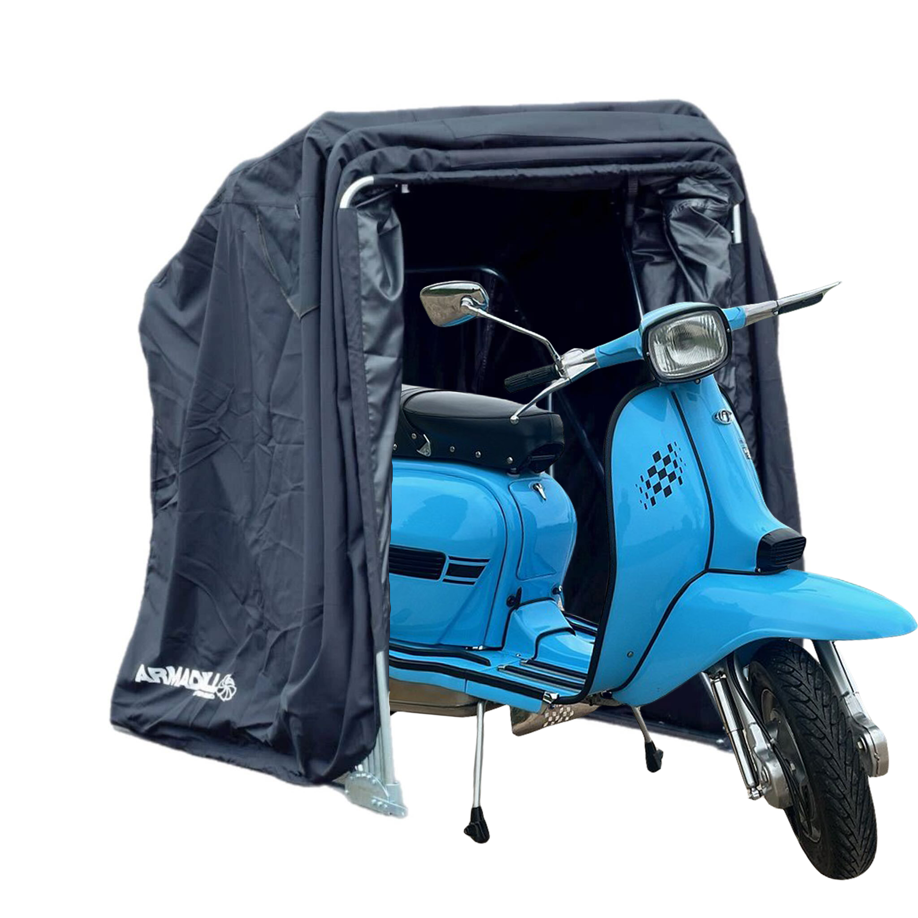 Armadillo Mobility Scooter Vespa Lambretta Scooter Motorcycle Garage Shelter - Small / Medium / Large