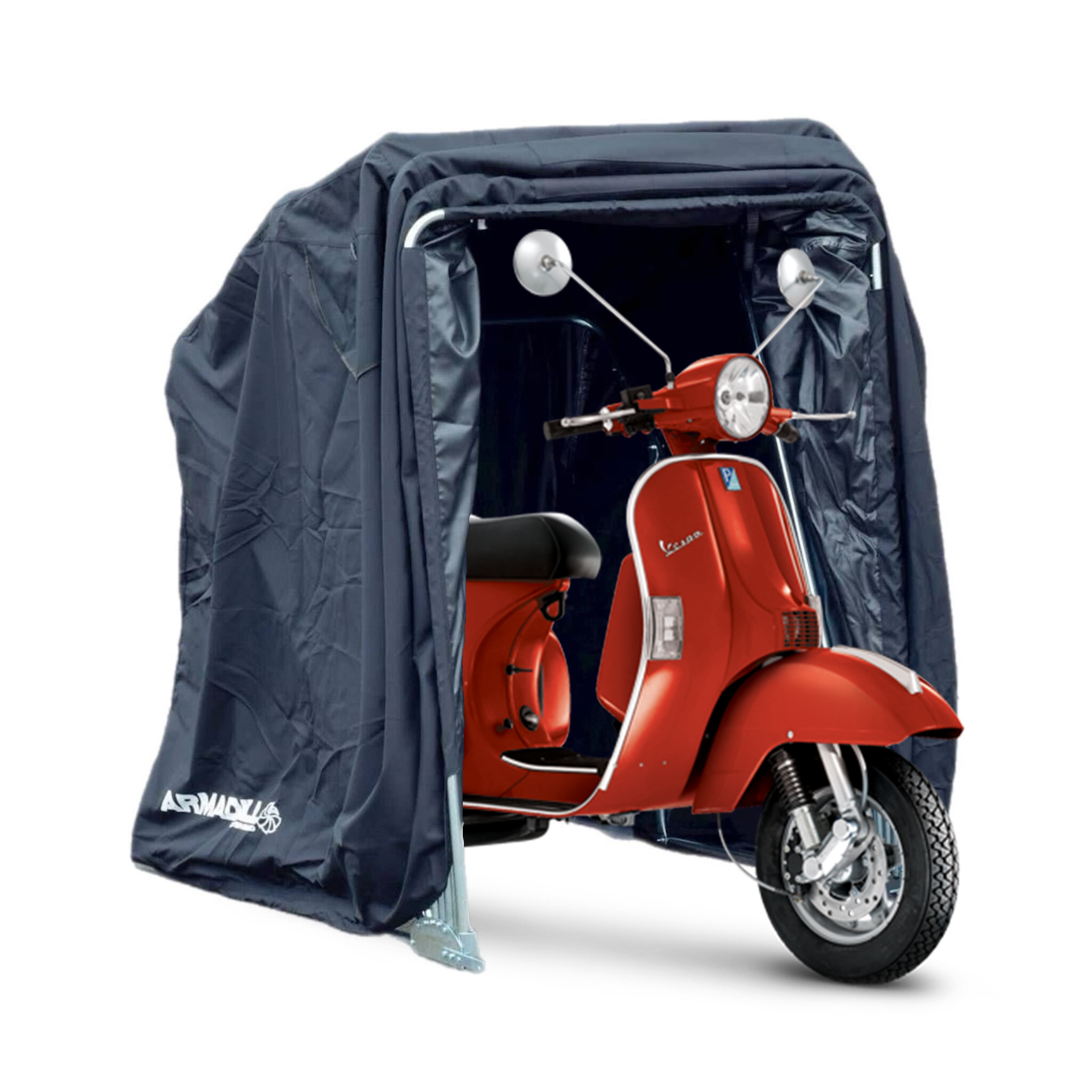 Armadillo Mobility Scooter Vespa Lambretta Scooter Motorcycle Garage Shelter - Small / Medium / Large